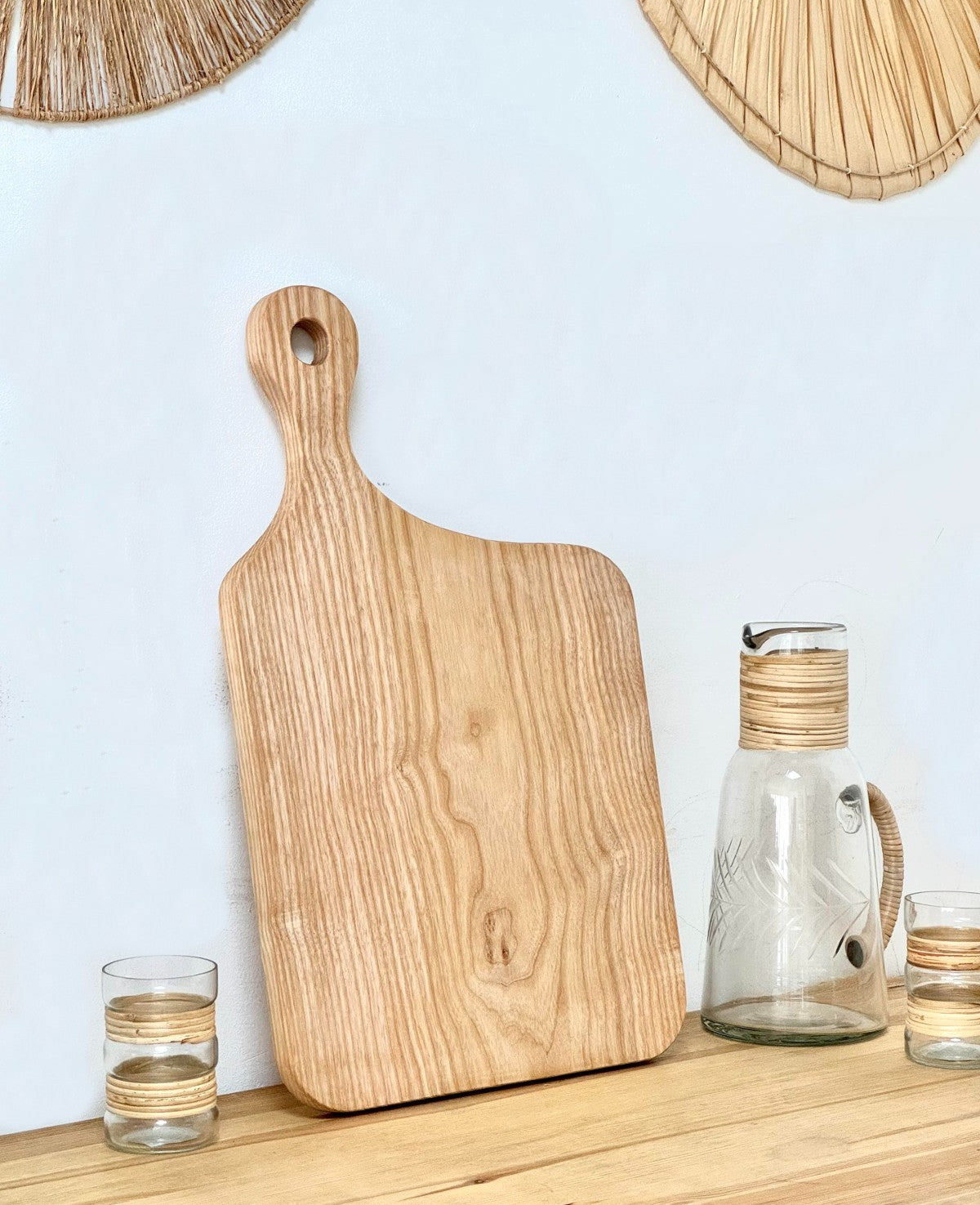 L בוצ'ר עץ טבעי