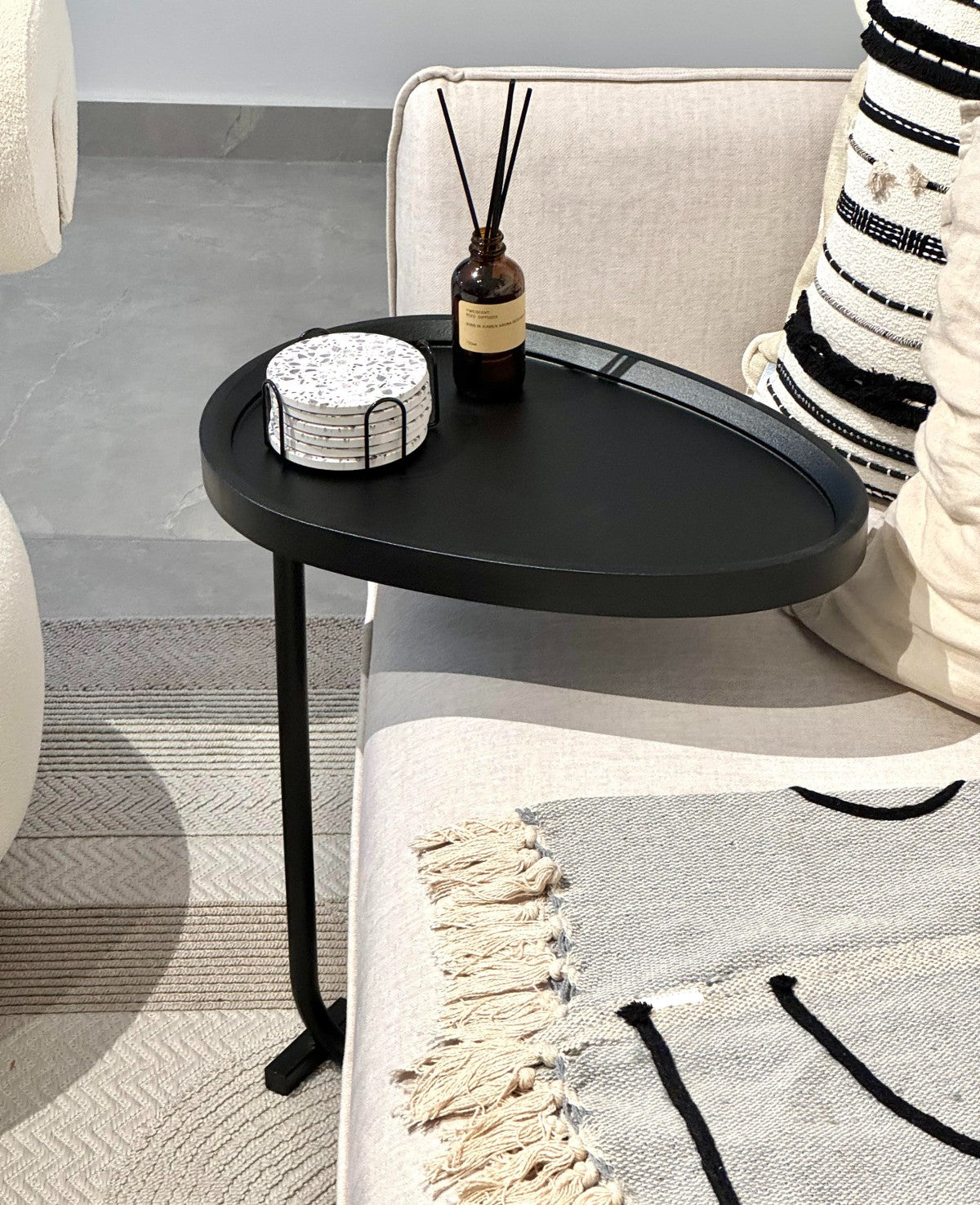 Black side-table
