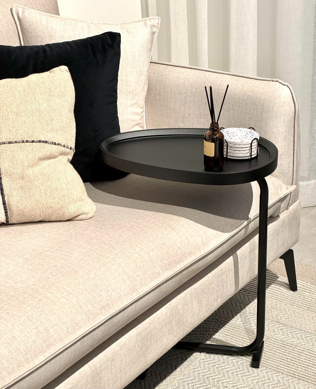 Black side-table