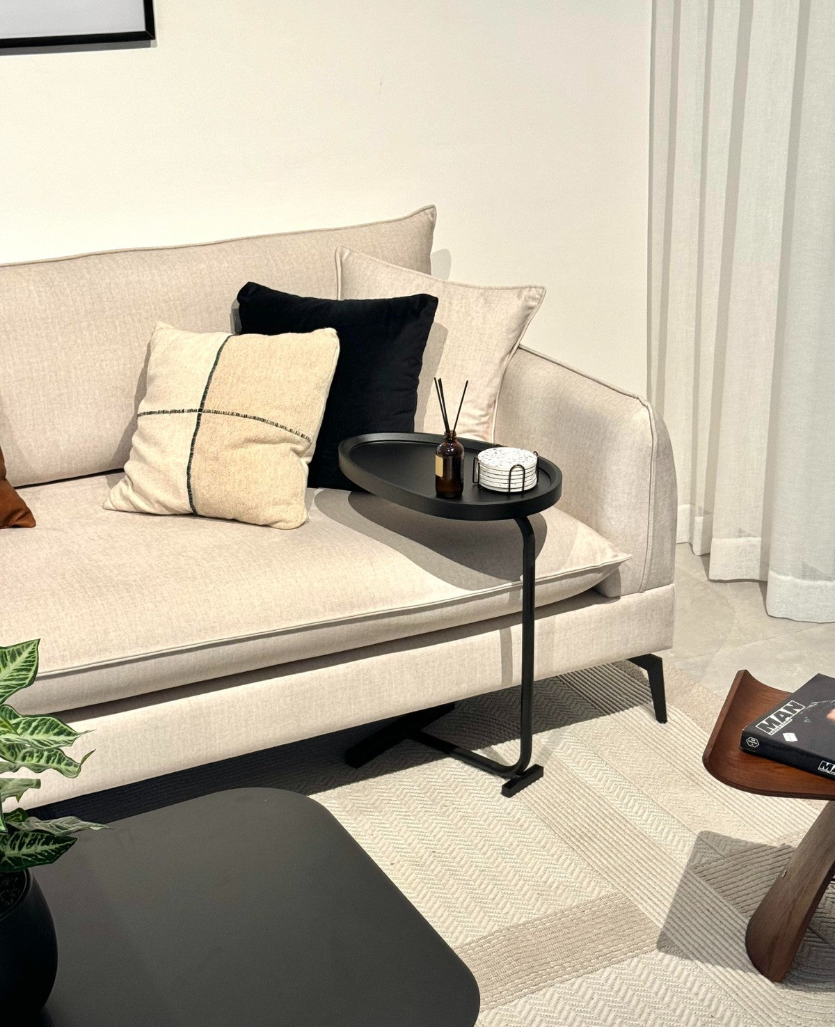 Black side-table