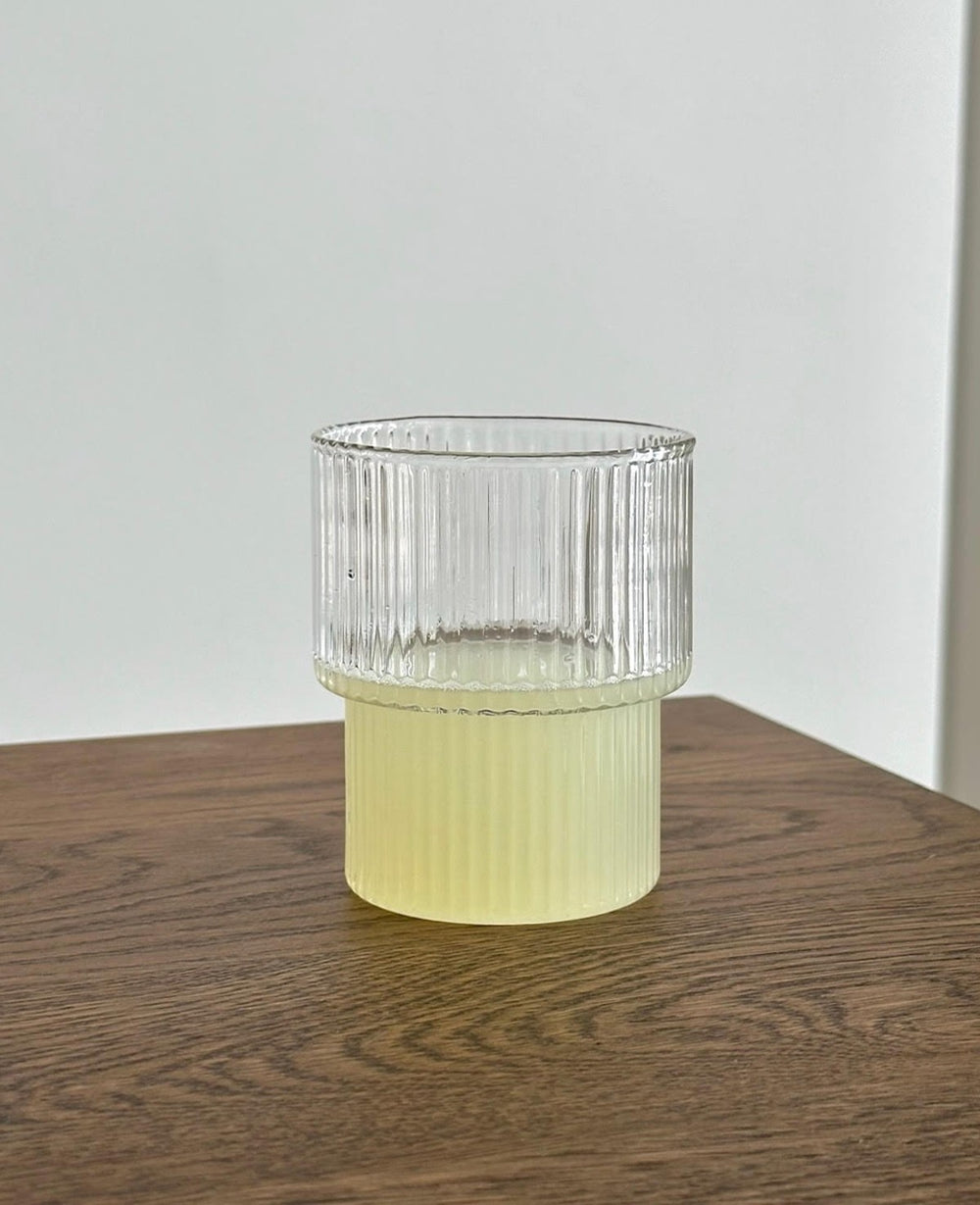 כוס זכוכית סטרייפ