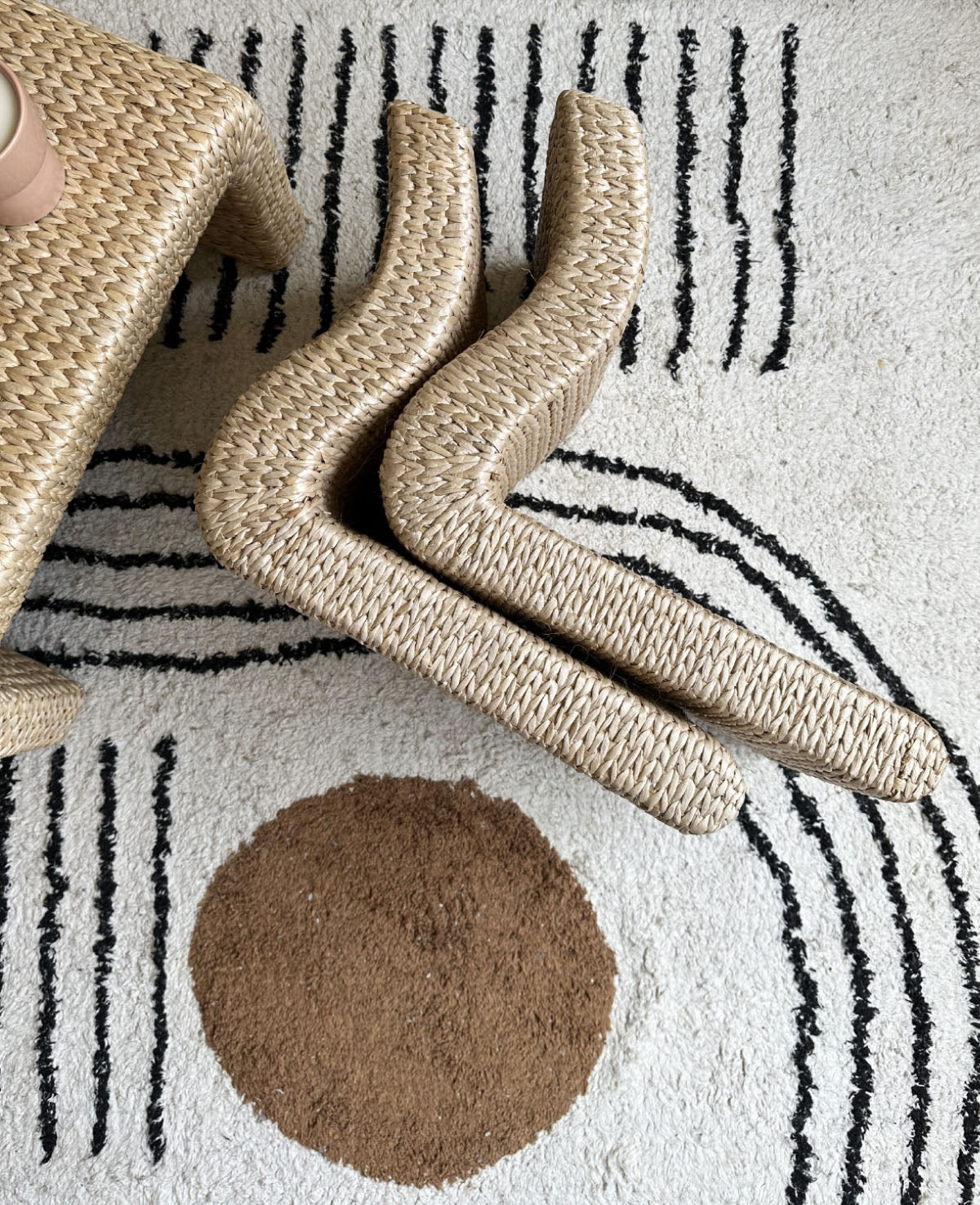 Rattan floor chair
