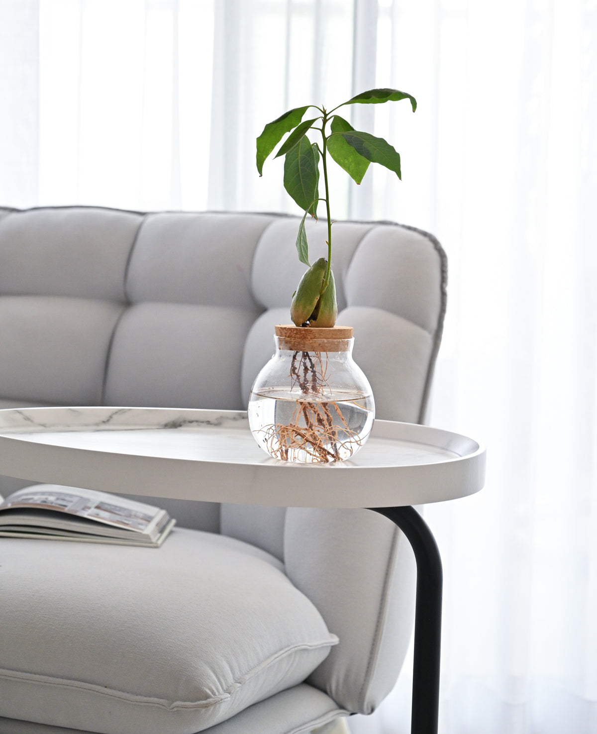 WHITE side-table