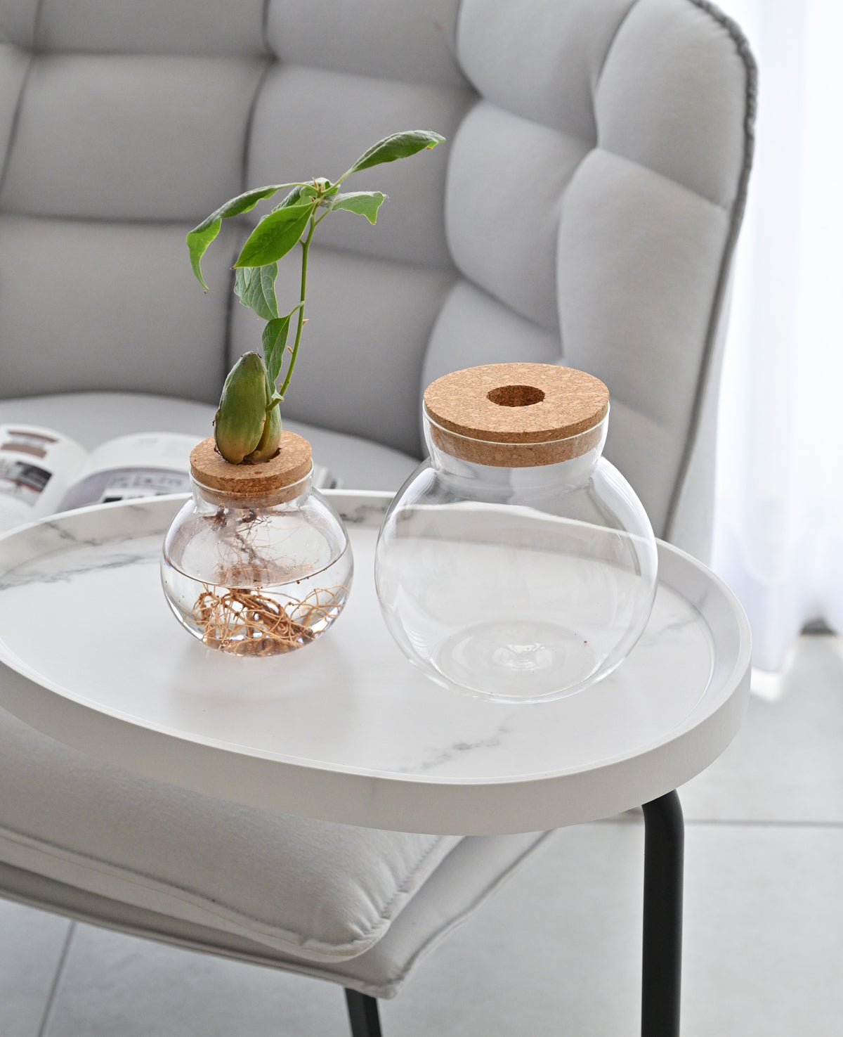 WHITE side-table