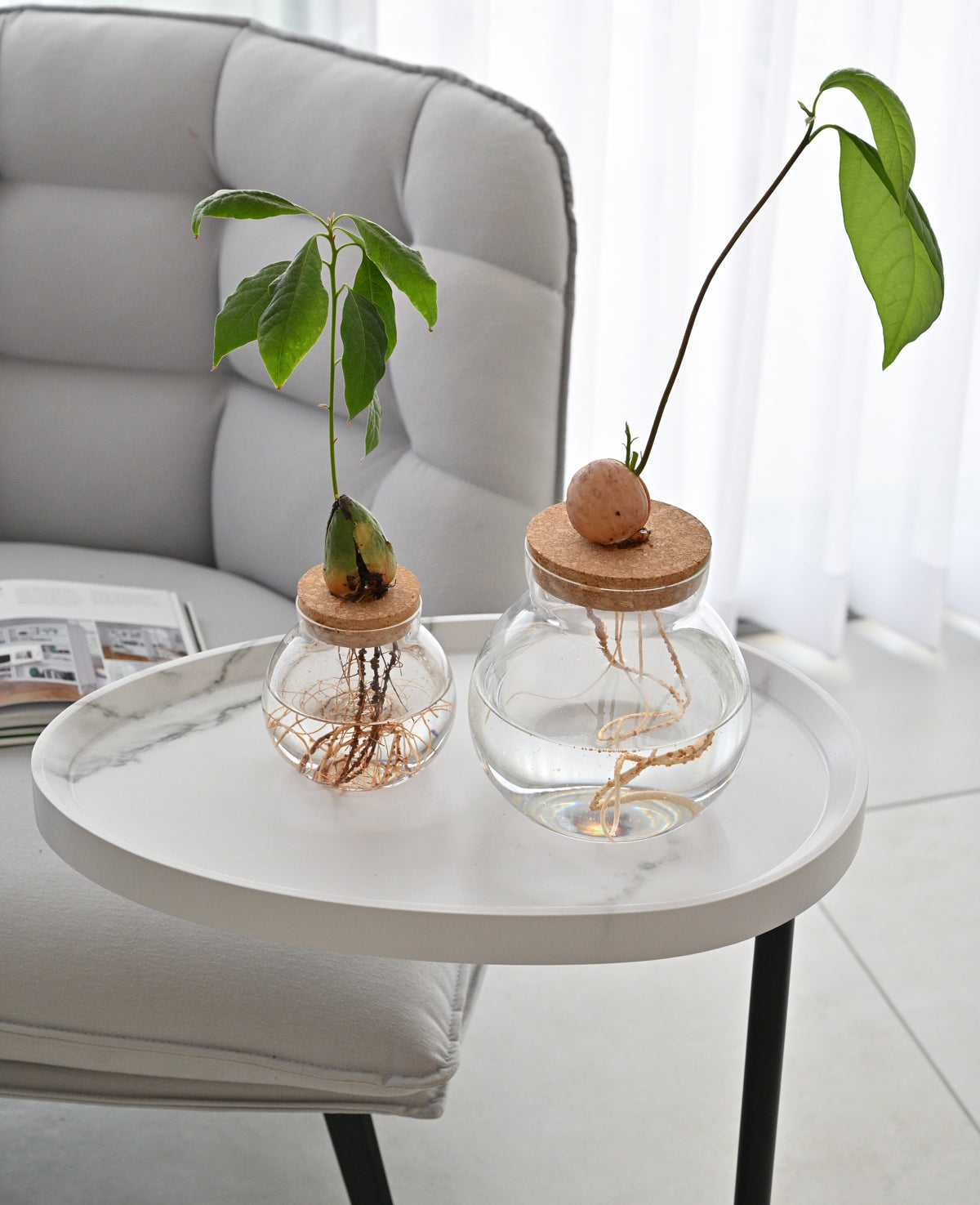WHITE side-table