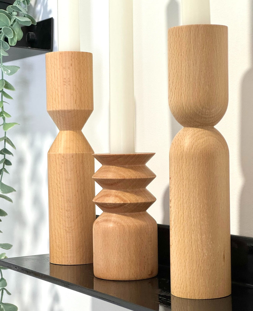 פמוט עץ רוז (B2B)