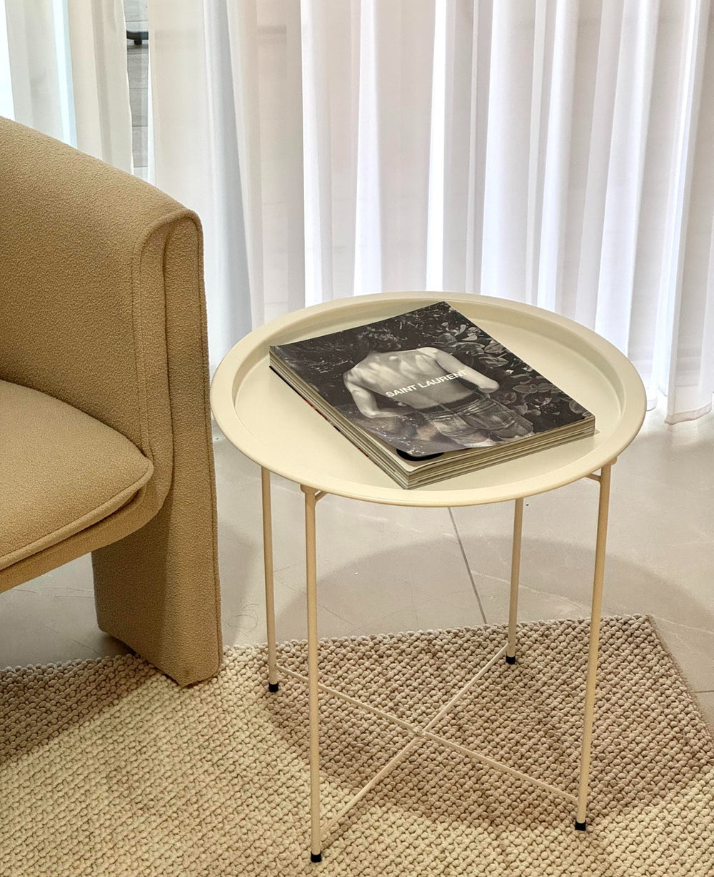 שולחן מטאל לבן (B2B)