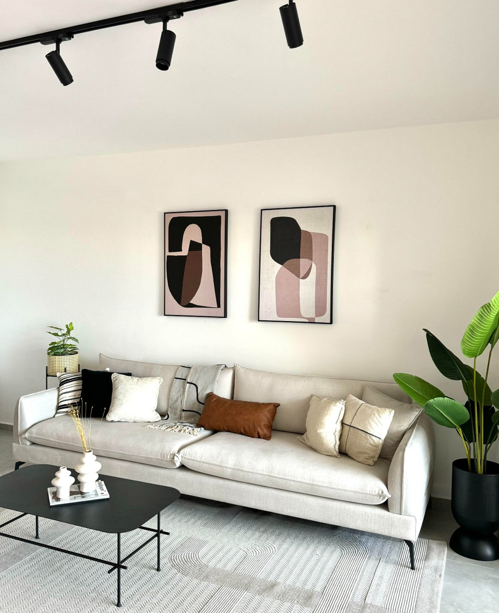 תמונות קיר אמורפי בראון (B2B)