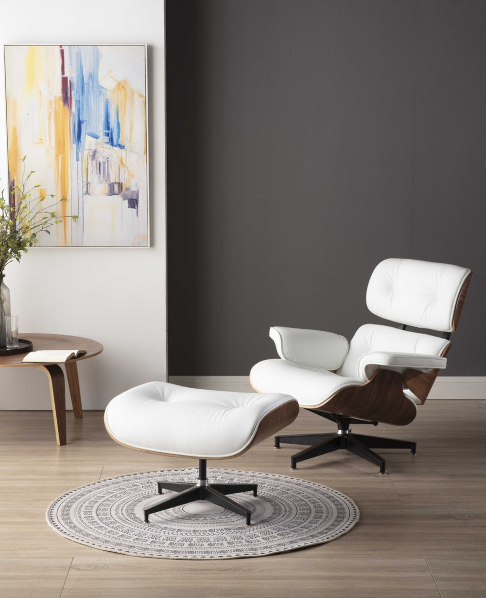 זמן אספקה עד 75 יום - PALERMO WHITE כורסא + הדום