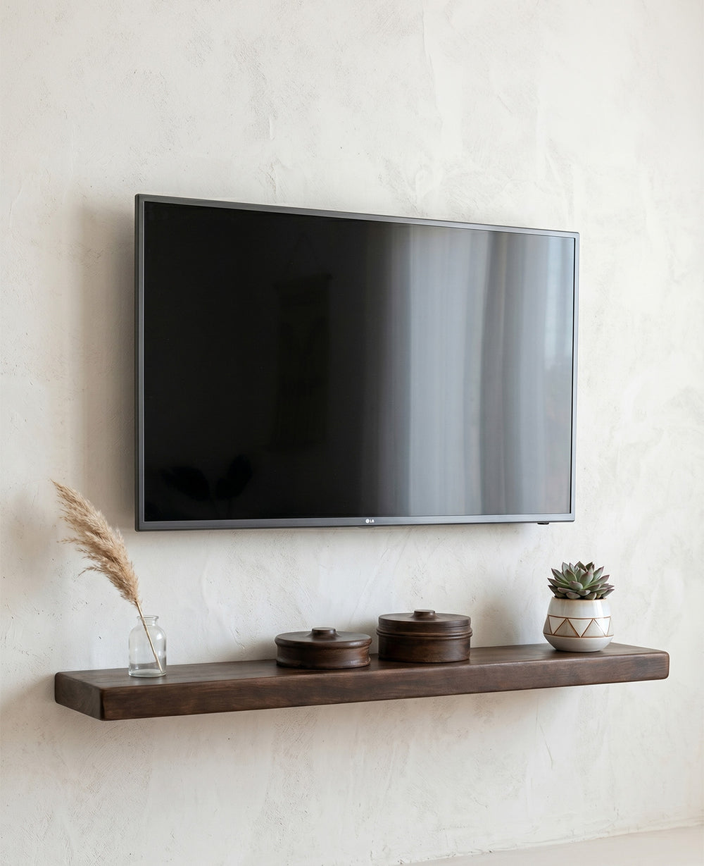 מדף צף TV אגוז