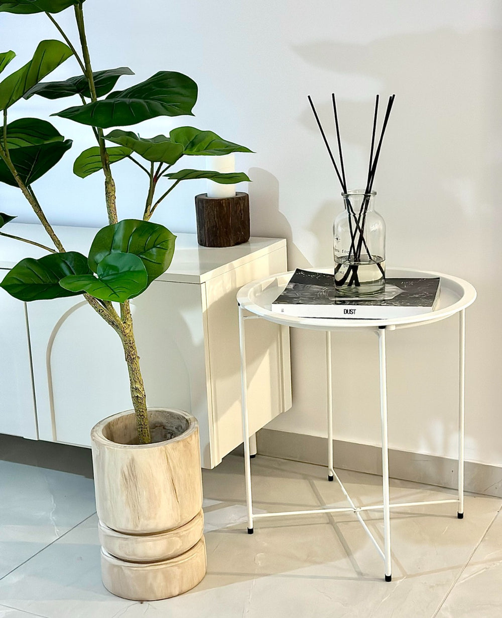 שולחן מטאל לבן (B2B)