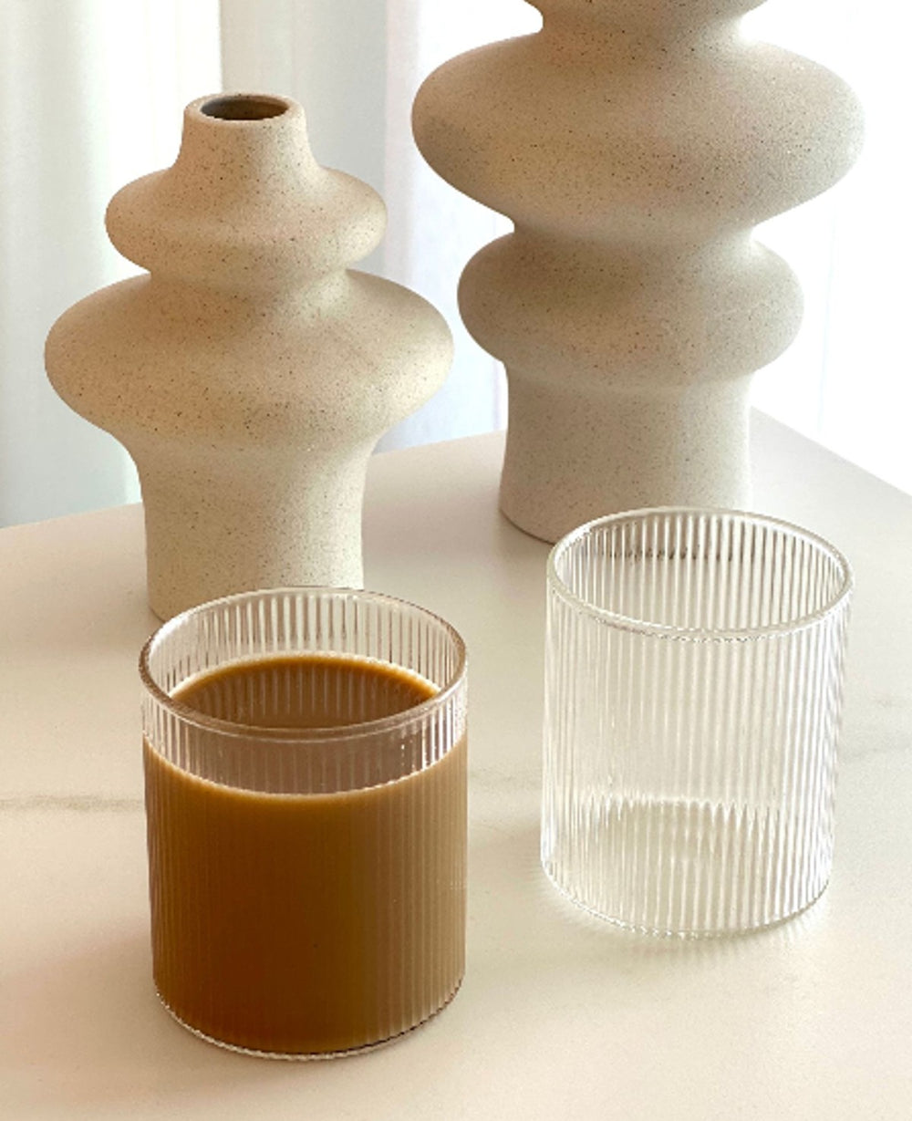 CLASSIC STRIPE כוס זכוכית