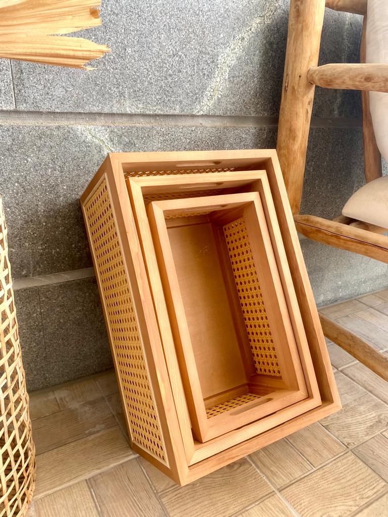 ארגז אחסון עץ השיטה