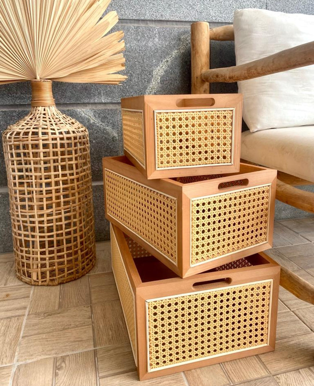 ארגז אחסון עץ השיטה