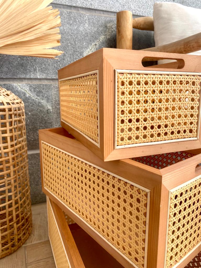 ארגז אחסון עץ השיטה