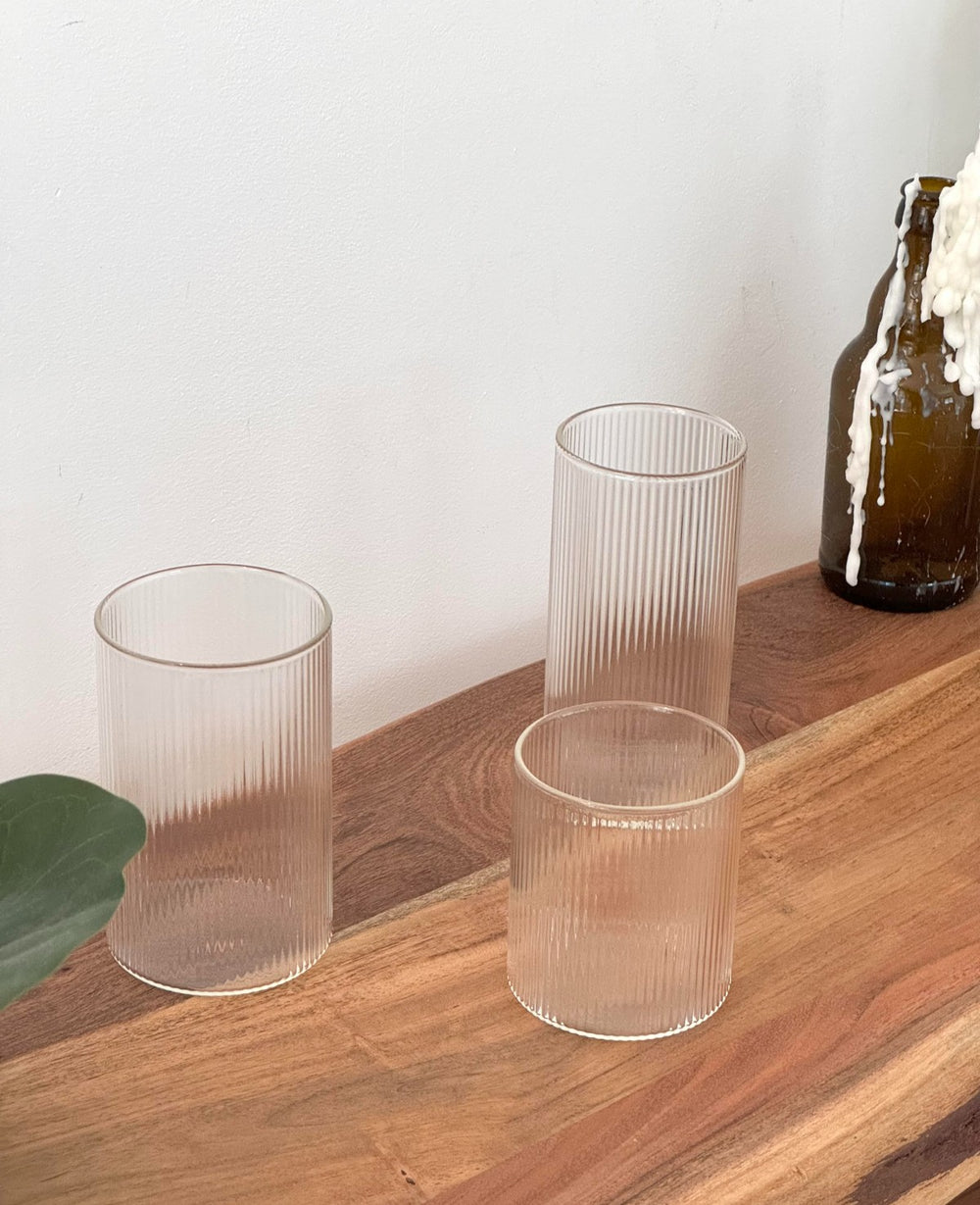 CLASSIC STRIPE כוס זכוכית