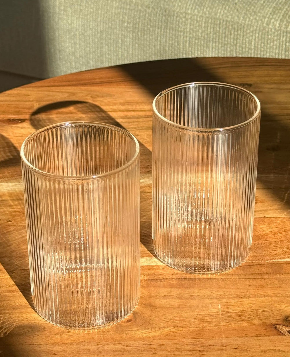 CLASSIC STRIPE כוס זכוכית