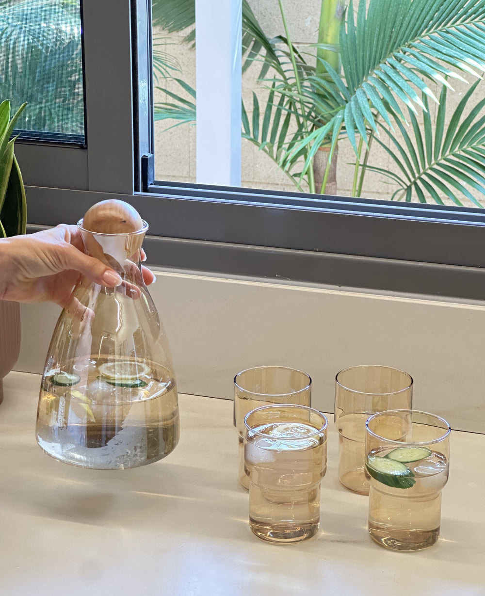 סט קנקן וכוסות קולורס (B2B)