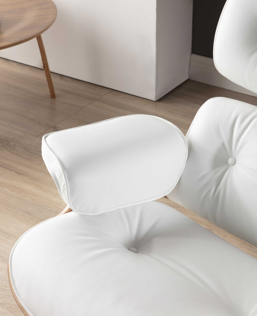 זמן אספקה עד 75 יום - PALERMO WHITE כורסא + הדום