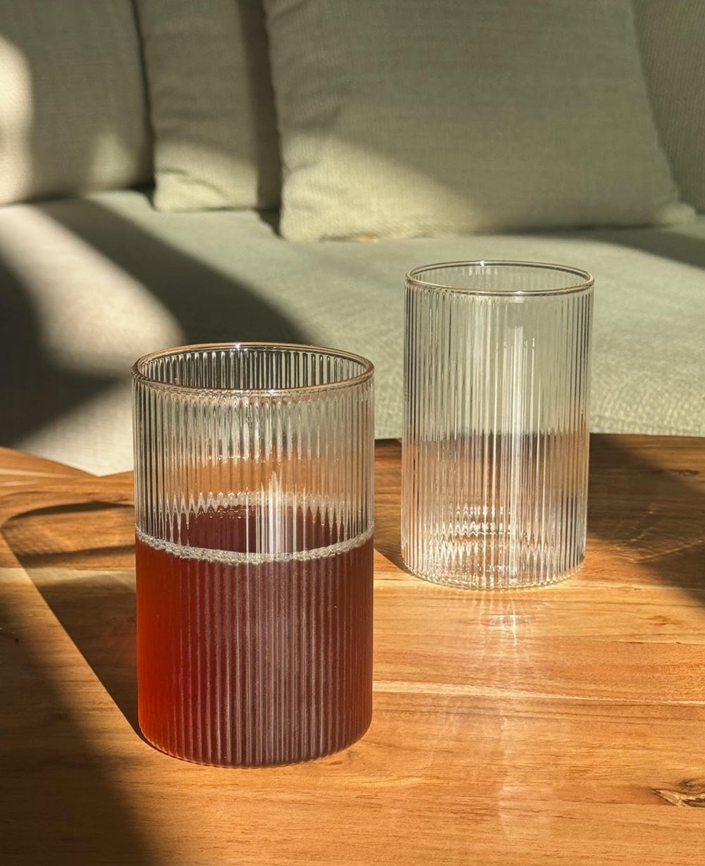 CLASSIC STRIPE כוס זכוכית