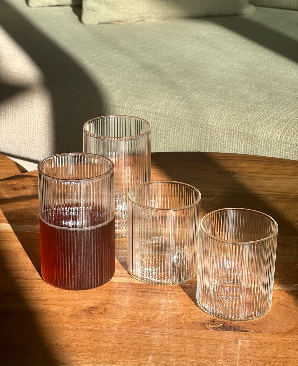 CLASSIC STRIPE כוס זכוכית