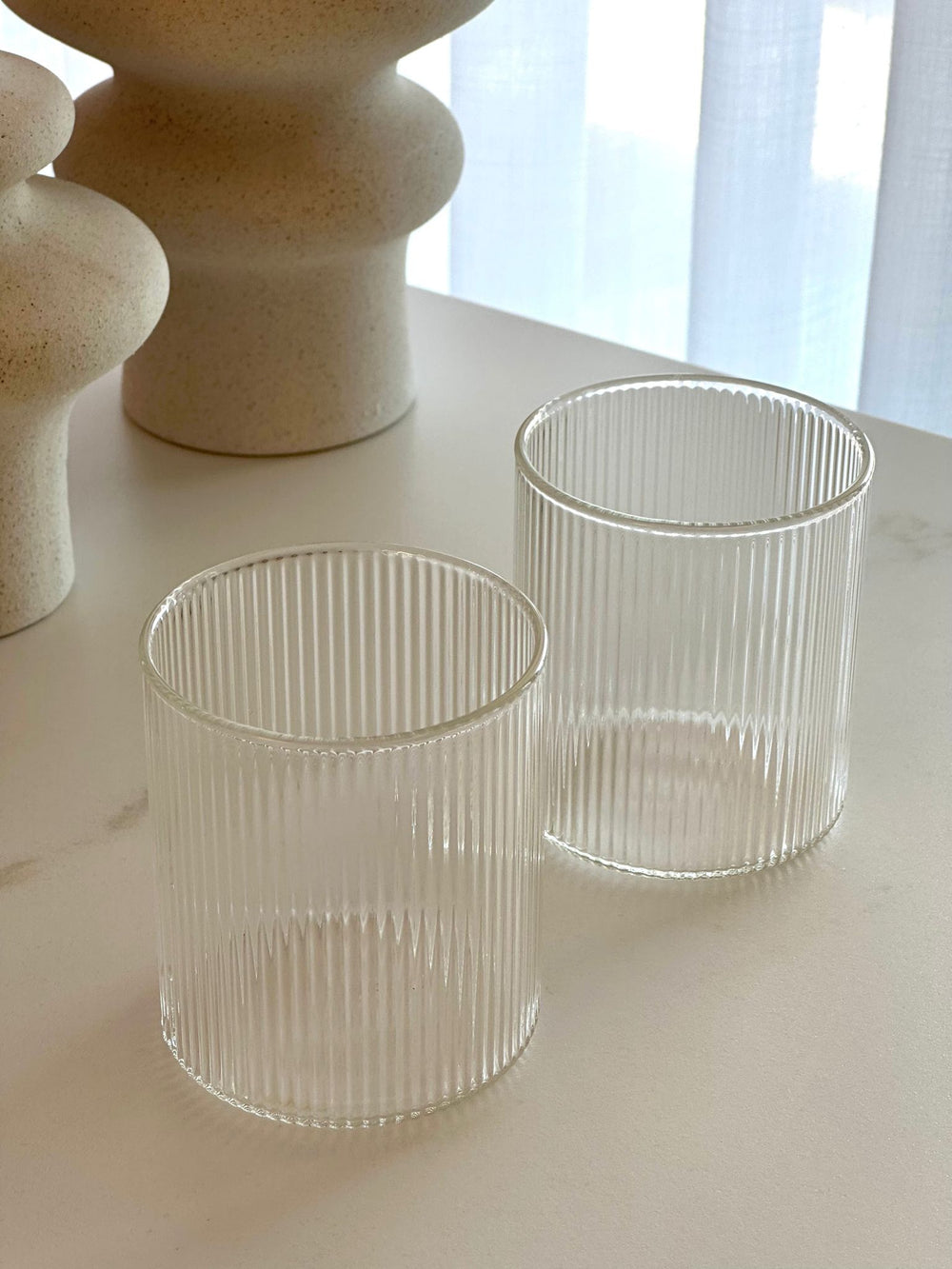 CLASSIC STRIPE כוס זכוכית