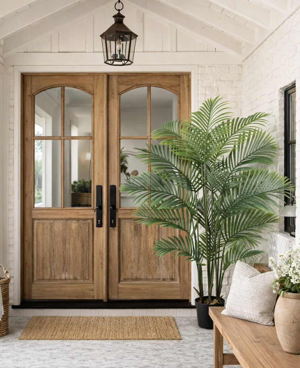 עציץ מלאכותי דקל אריקה