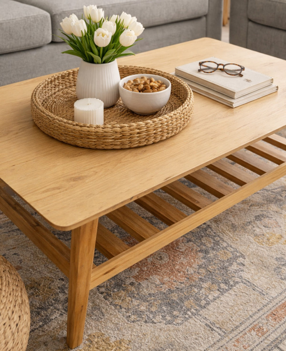 שולחן עץ רון