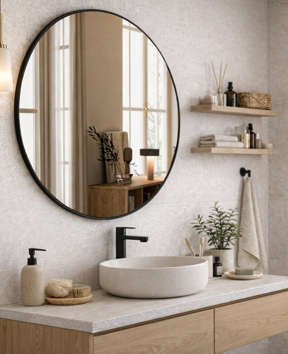 מראת מתכת עגולה