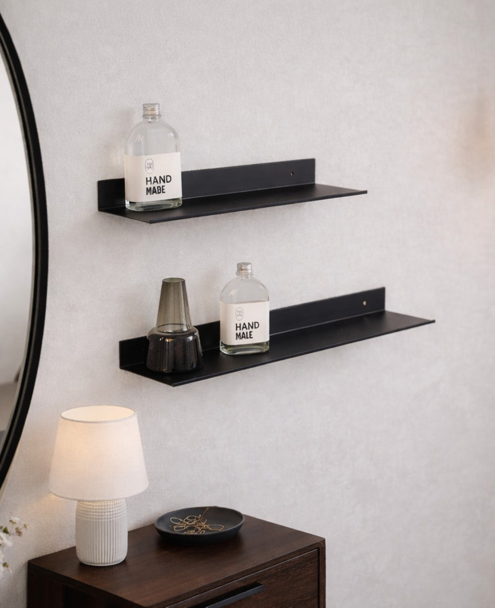 מדף מטאל שחור
