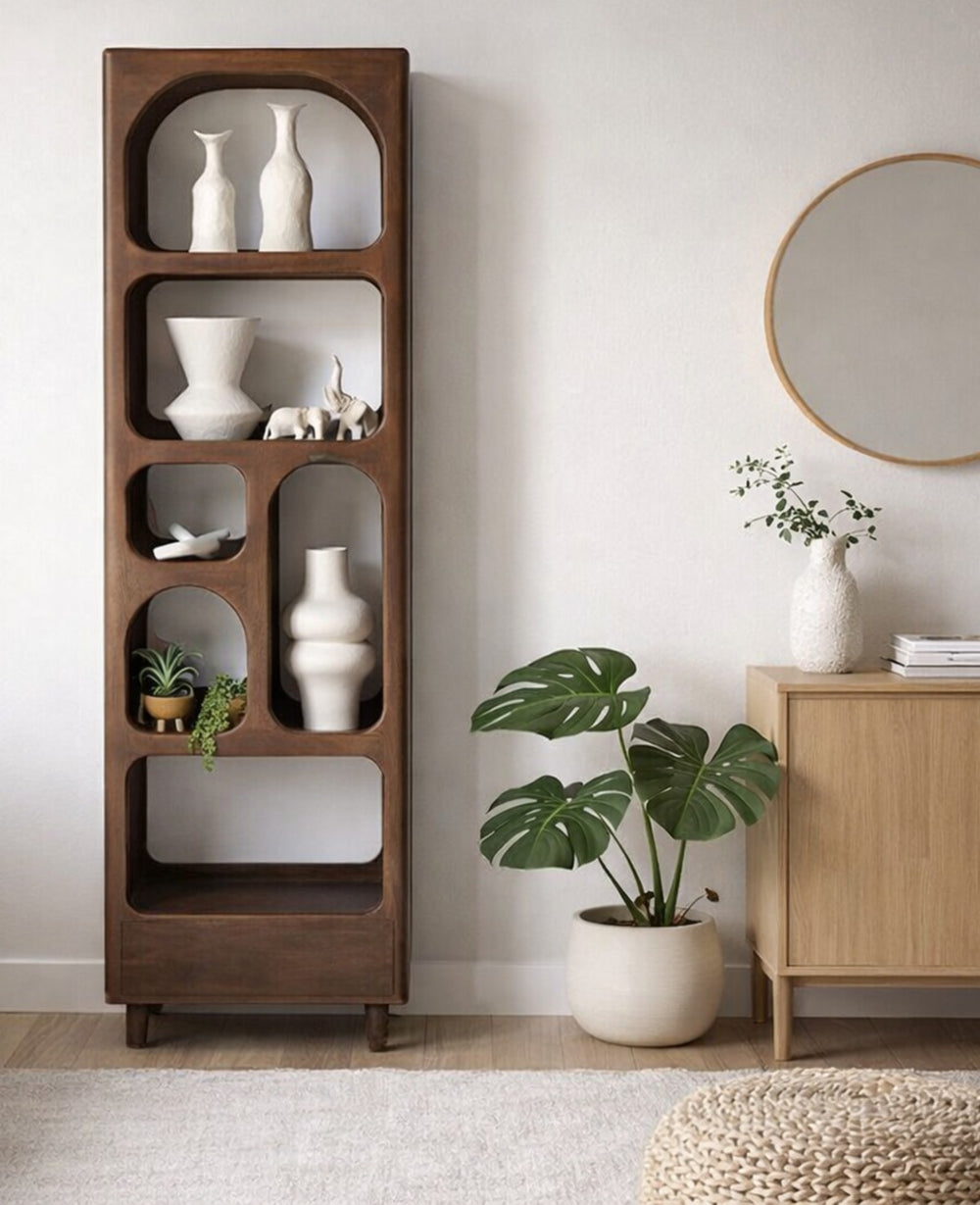 כוננית עץ גורג