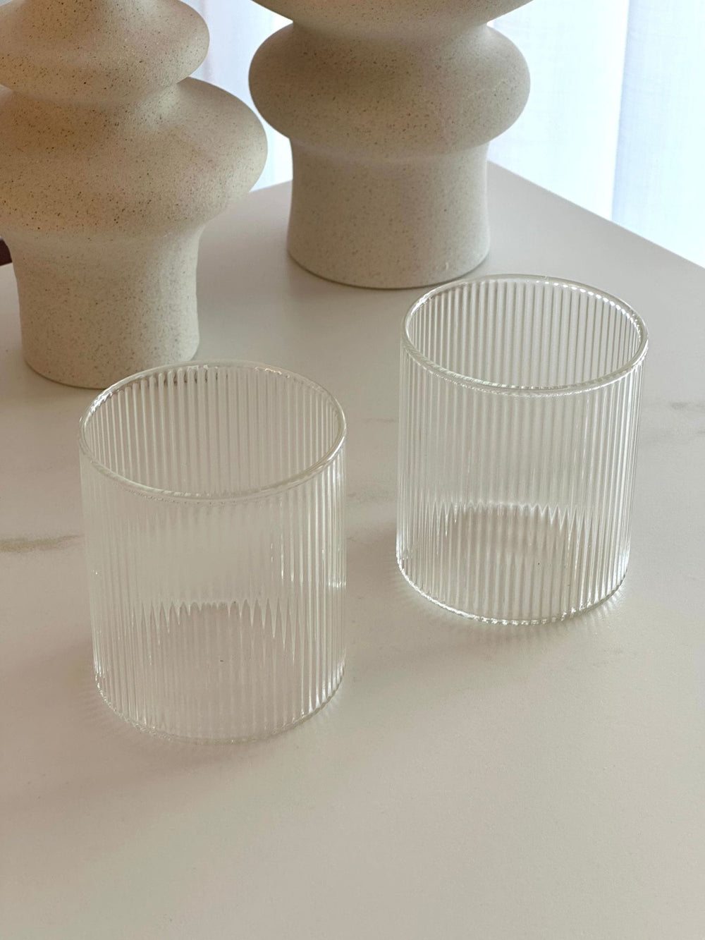 CLASSIC STRIPE כוס זכוכית