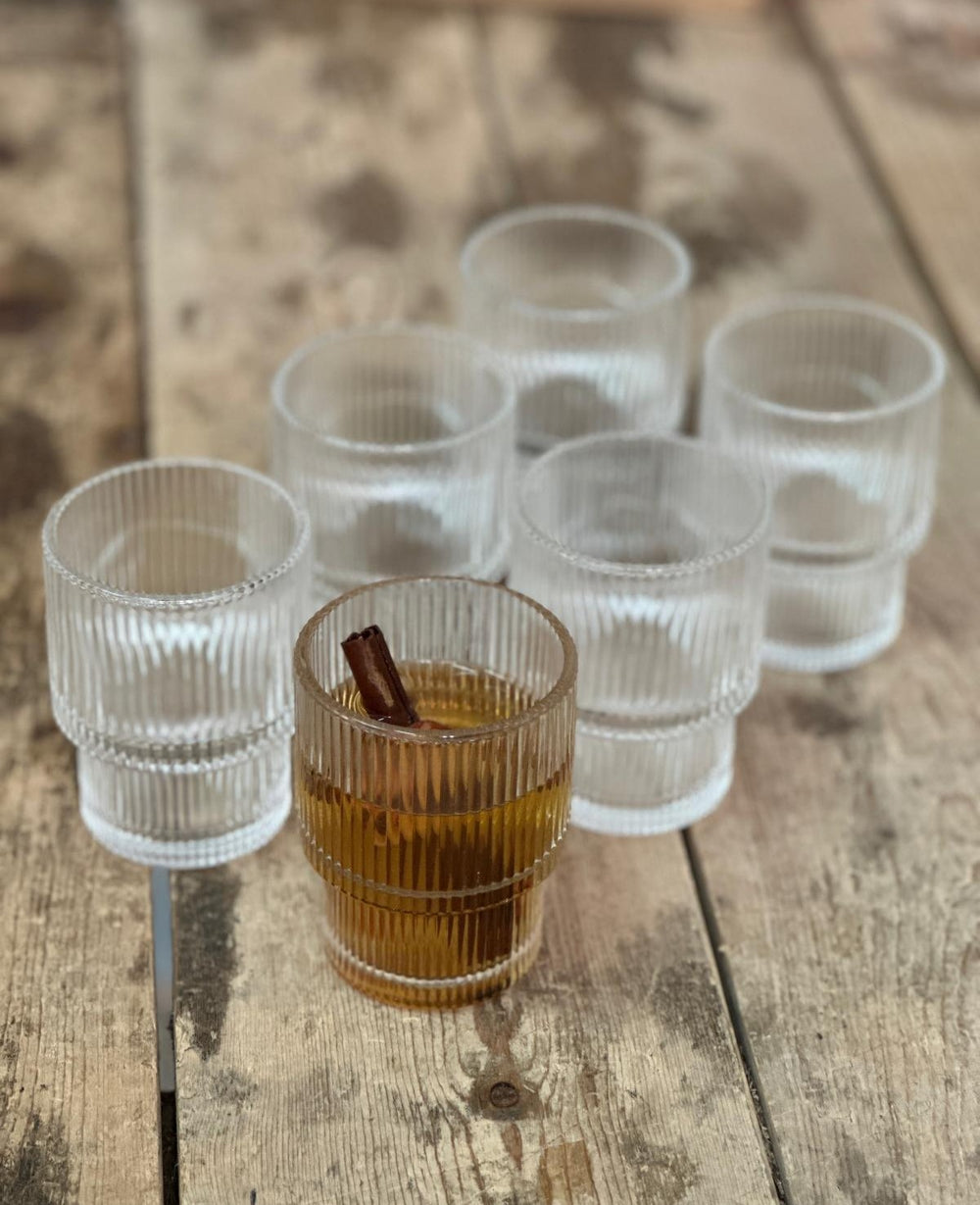 כוס זכוכית MINI STRIPE