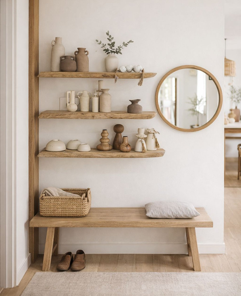 מדף עץ אמורפי