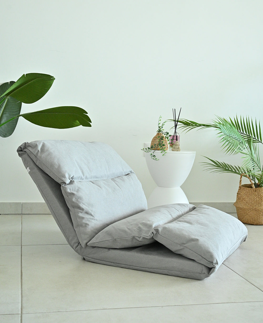 מכירה מוקדמת - Long grey כיסא יפני