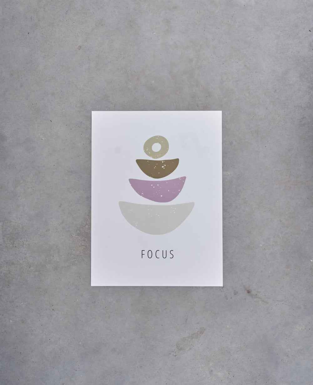 פוסטר נייר זן\פוקוס\באלאנס