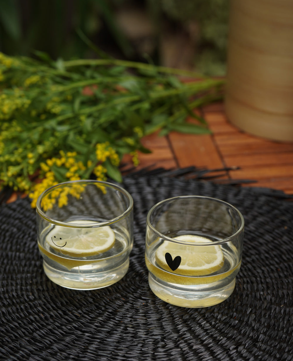 כוס זכוכית סמיילי / קוי - מכירה מוקדמת