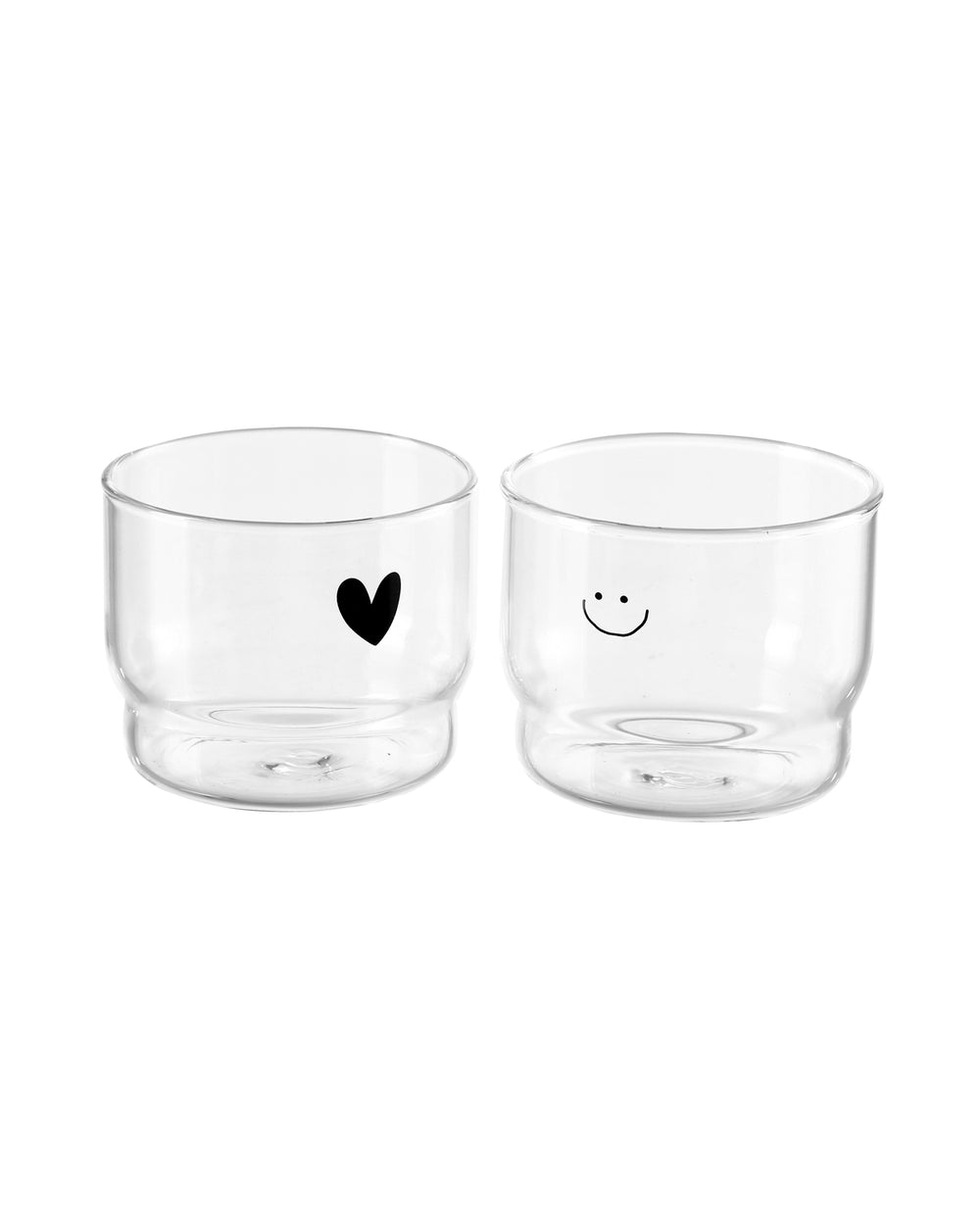 כוס זכוכית סמיילי / קוי - מכירה מוקדמת