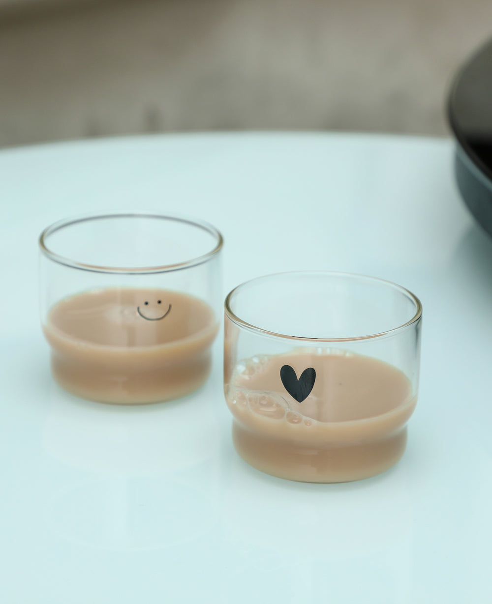 כוס זכוכית סמיילי / קוי - מכירה מוקדמת