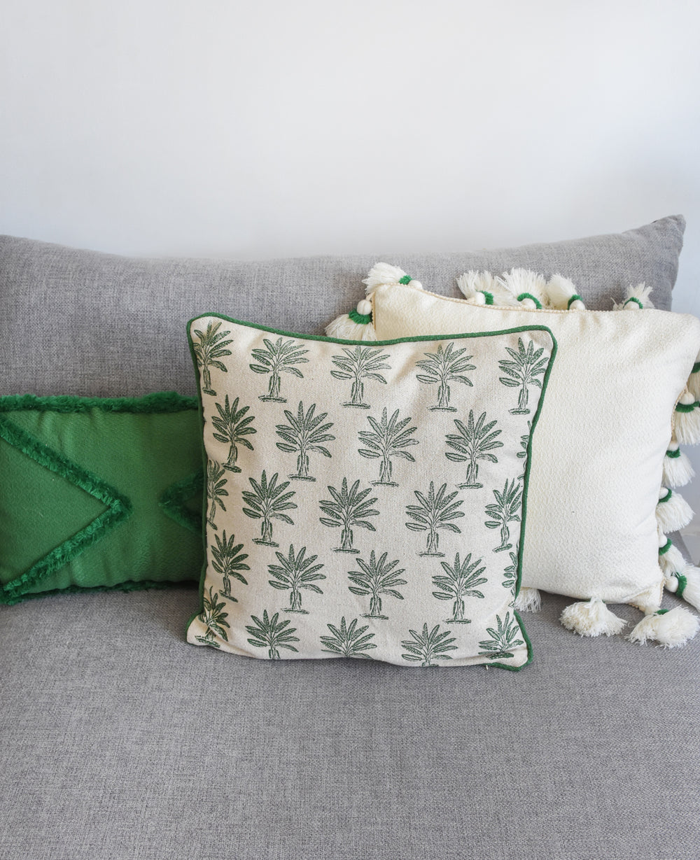 כרית נוי גרין גדילים (B2B)