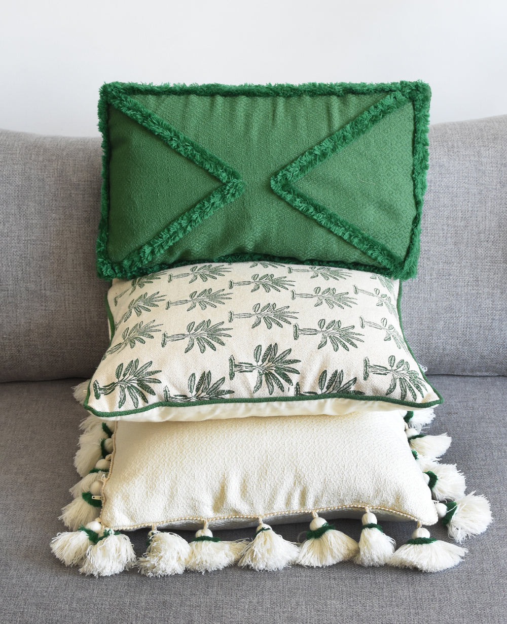 כרית נוי גרין גדילים (B2B)