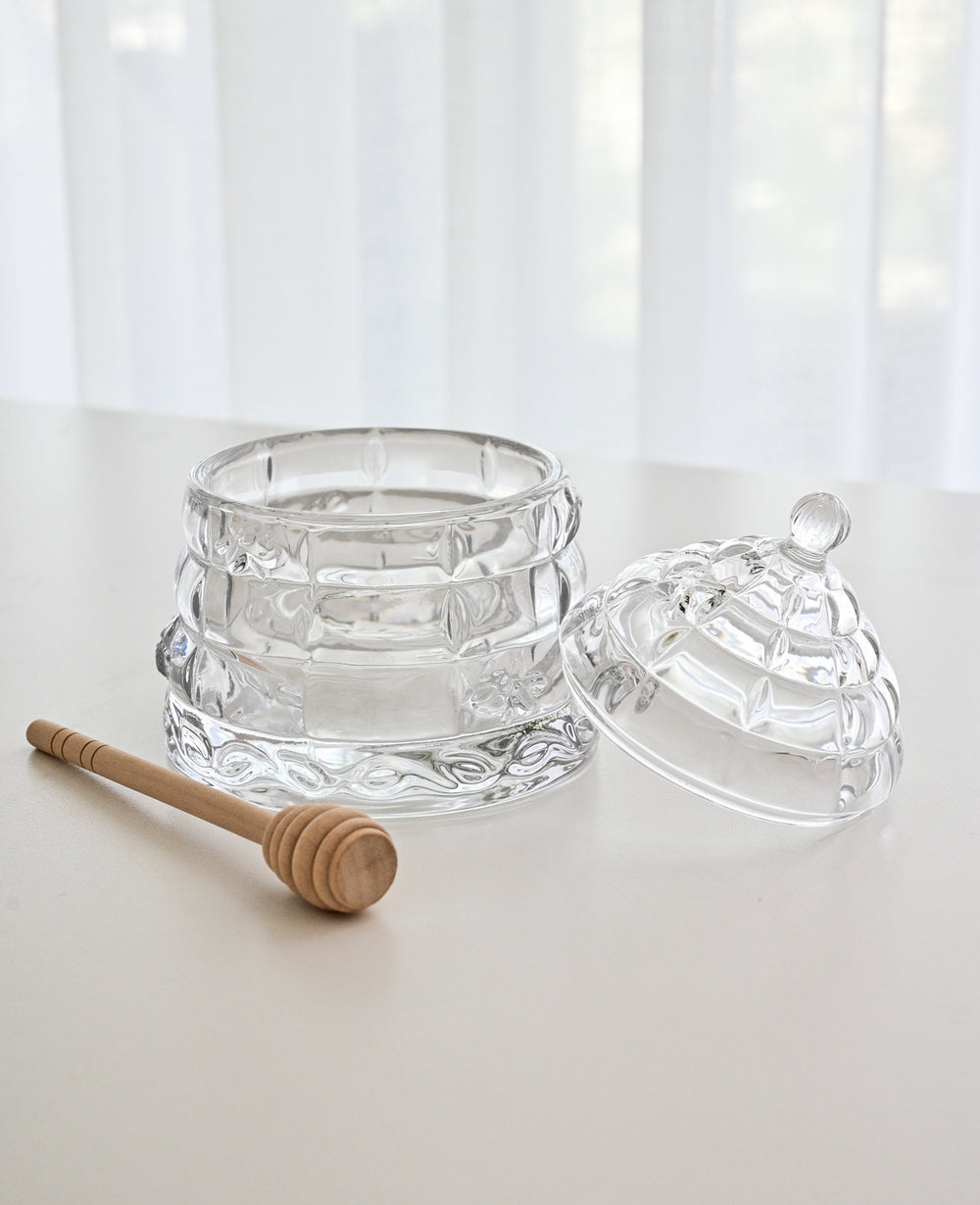 צנצנת זכוכית לדבש