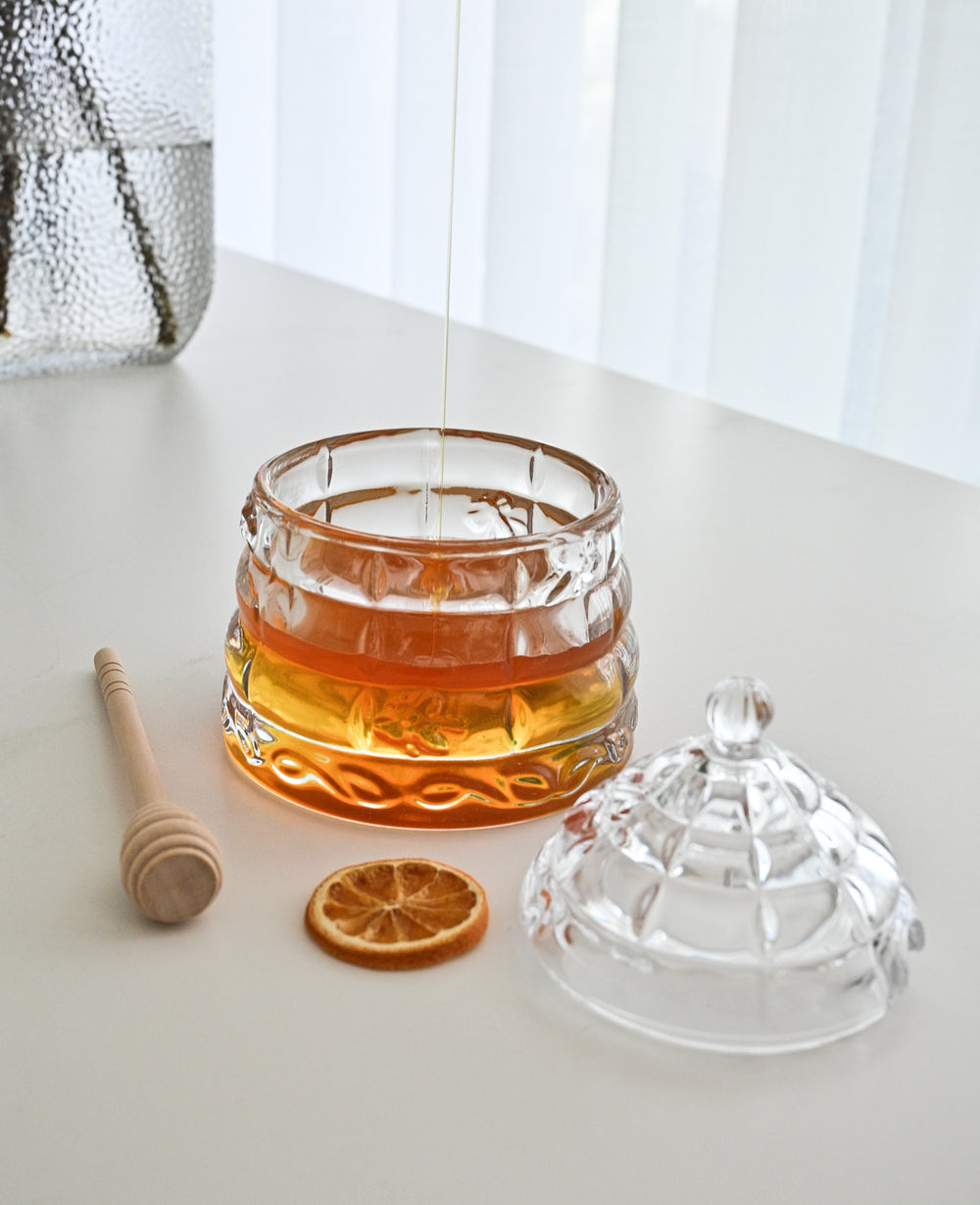 צנצנת זכוכית לדבש