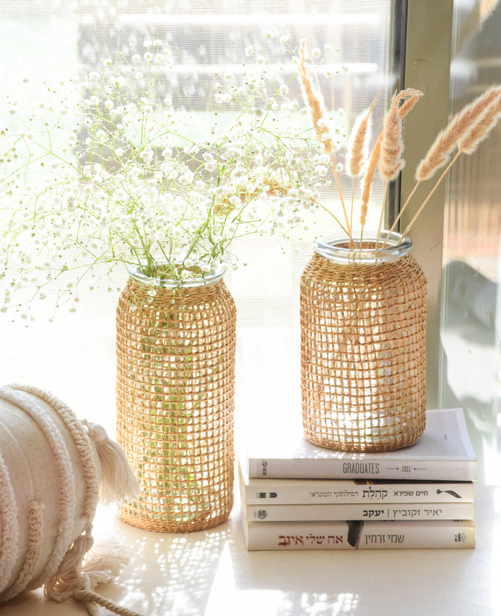 אגרטל זכוכית פאלם (B2B)