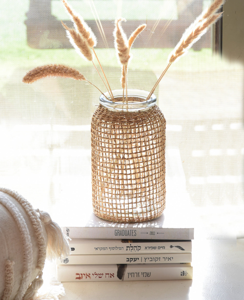 אגרטל זכוכית פאלם (B2B)